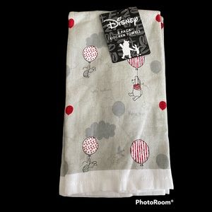 Disney 2 pack Kitchen Towels Winnie the Pooh New